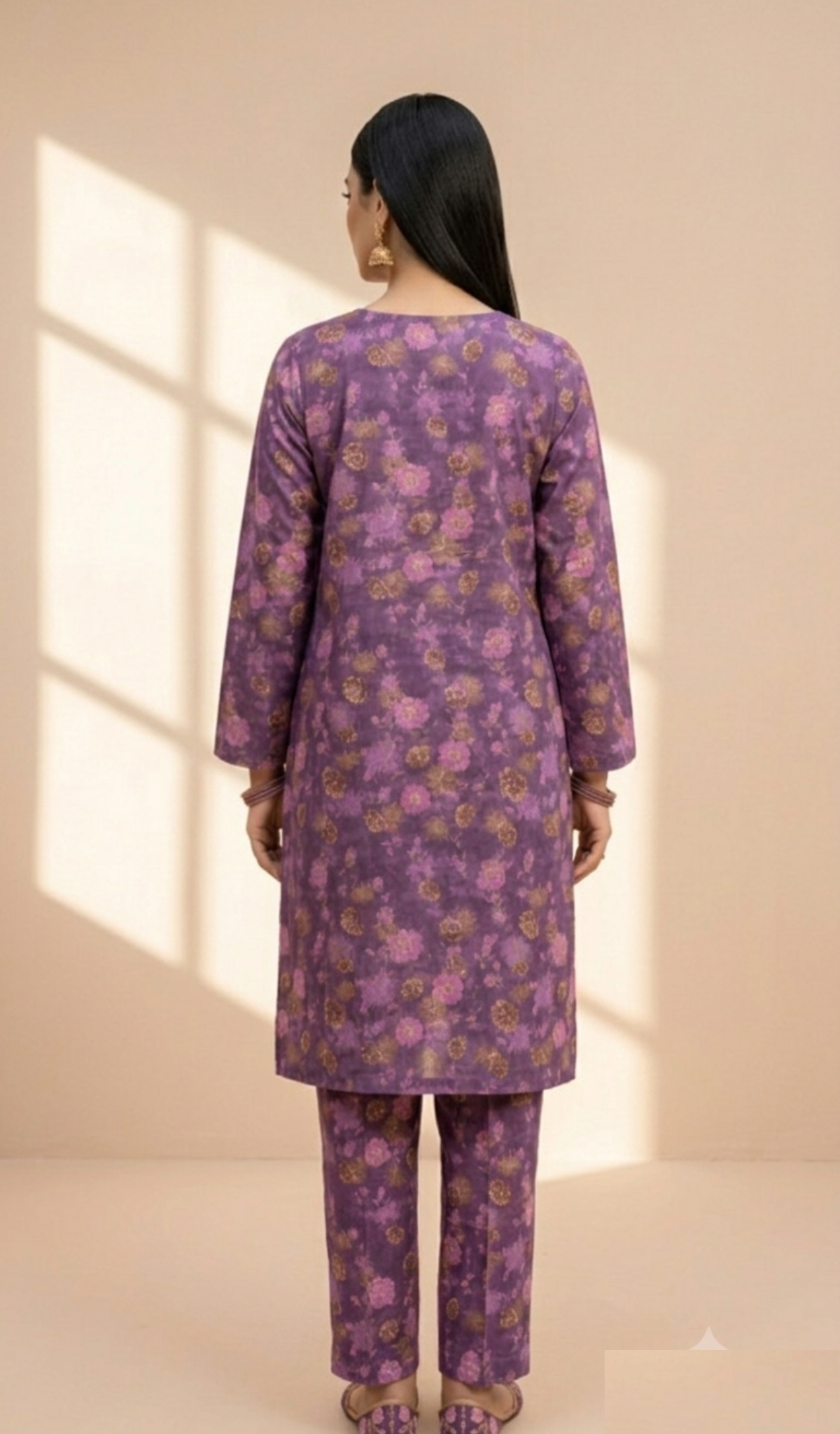 Printed 2-Piece Suit - Magenta Floral