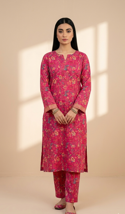 Printed 2-Piece Suit - Red Floral