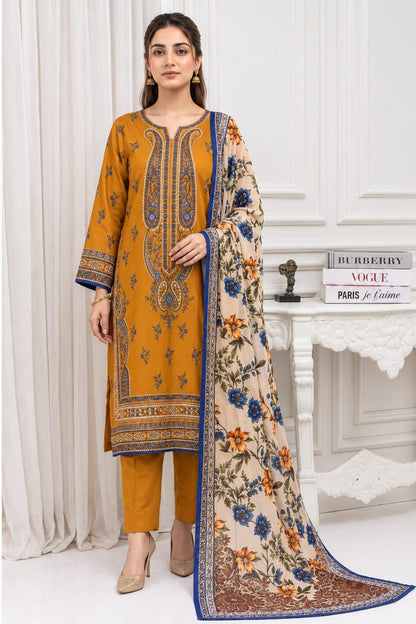 Mustard Paisley 3-Piece Suit