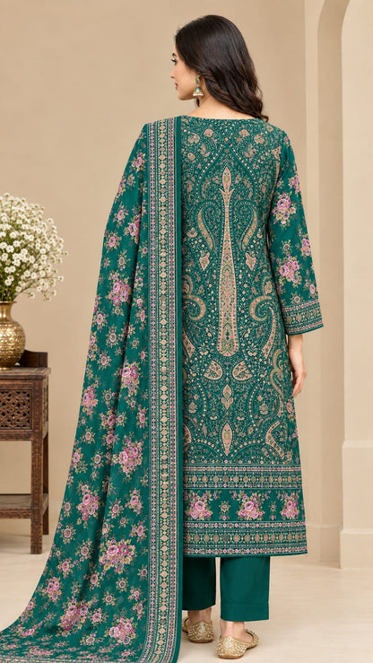 Emerald Paisley 3-Piece Suit