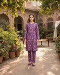Printed 2-Piece Suit - Magenta Floral
