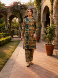 Printed 2-Piece Suit - Orange Sunflower